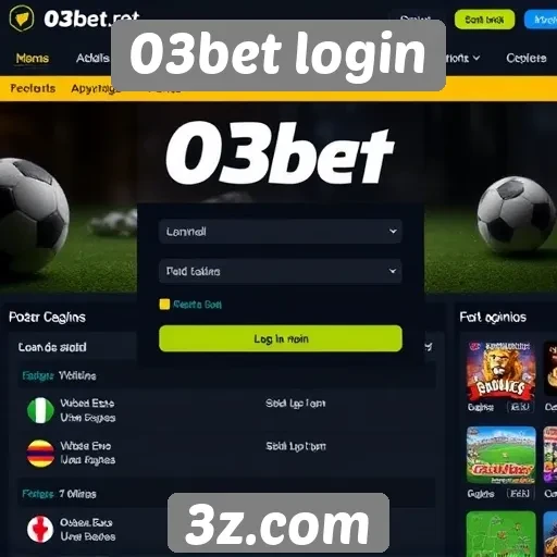 Acesso simplificado ao site 03bet login